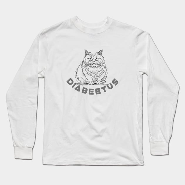 Diabeetus Long Sleeve T-Shirt by  art white